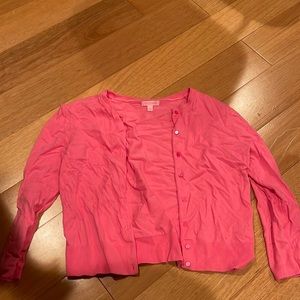 Lilly Pulitzer Cardigan Sweater Bubblegum Pink Size small EUC